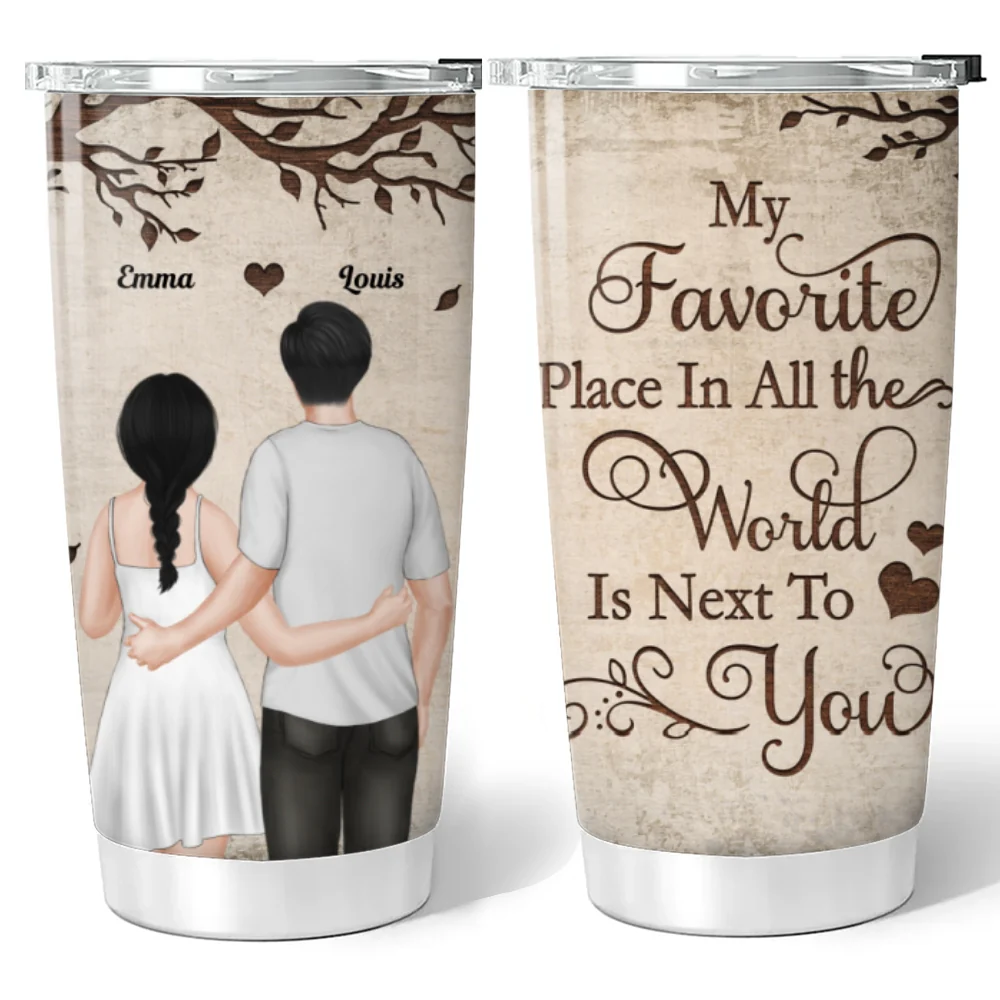 My Favorite Place - Personalized Custom Tumbler - Image 5