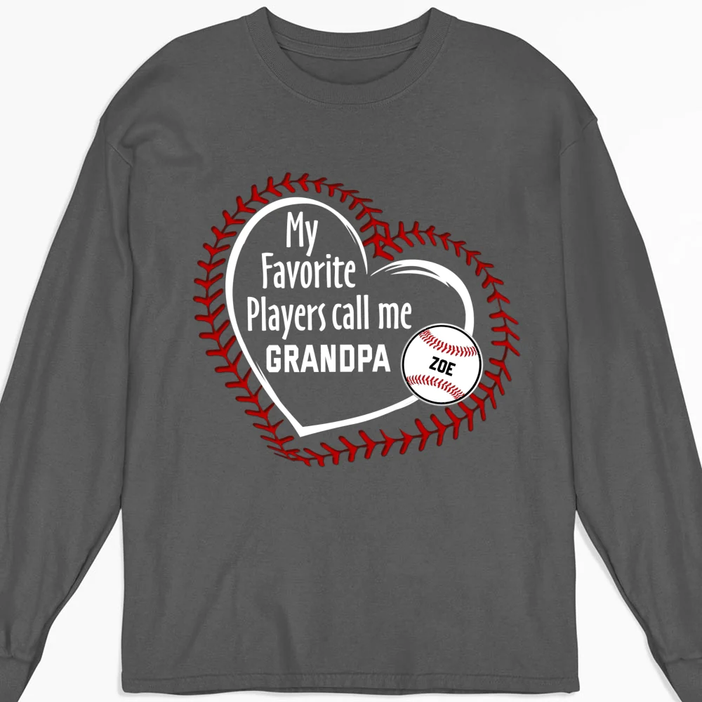 My Favorite Players Call Me Grandpa - Personalized Custom Shirt - Image 11