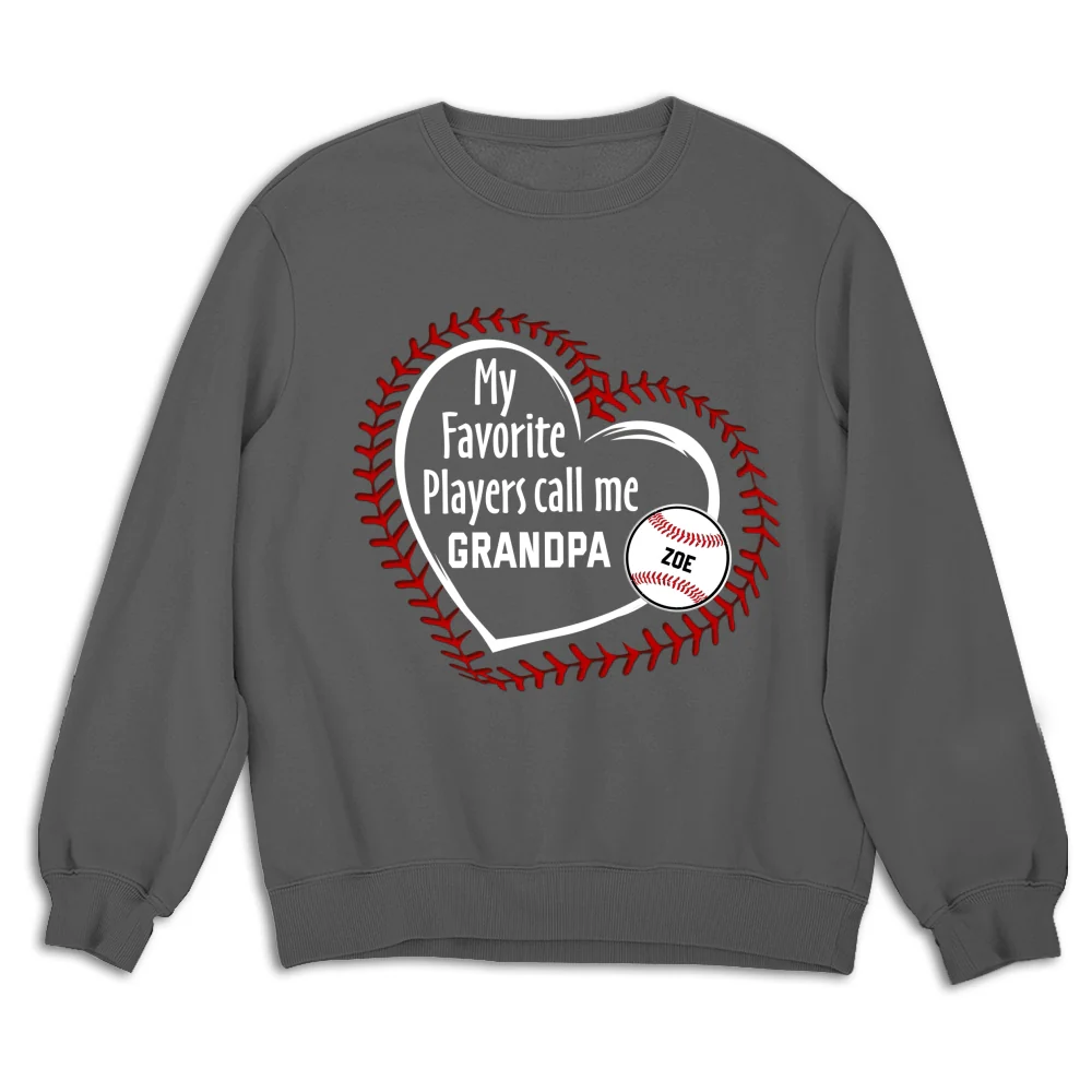 My Favorite Players Call Me Grandpa - Personalized Custom Shirt - Image 14