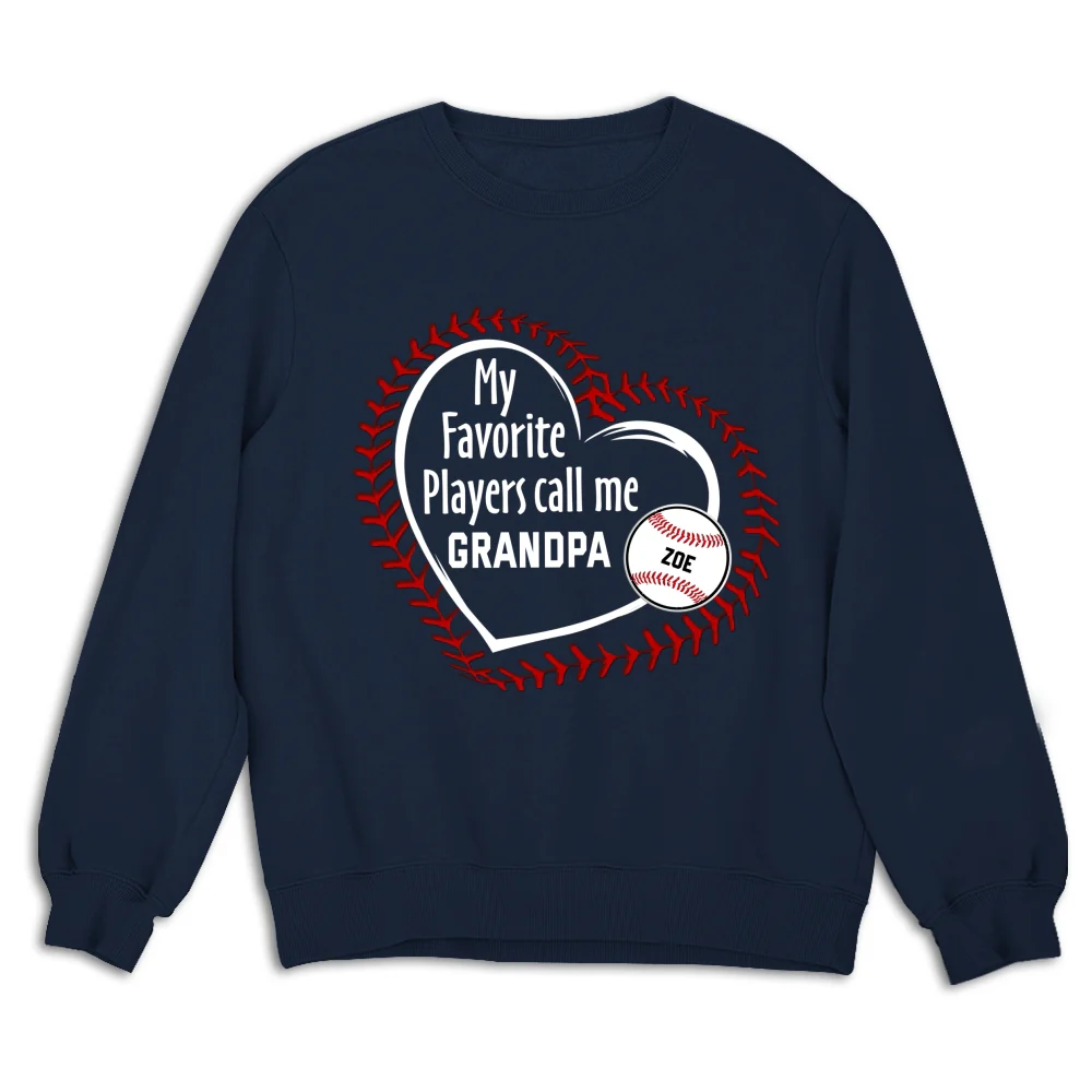 My Favorite Players Call Me Grandpa - Personalized Custom Shirt - Image 15