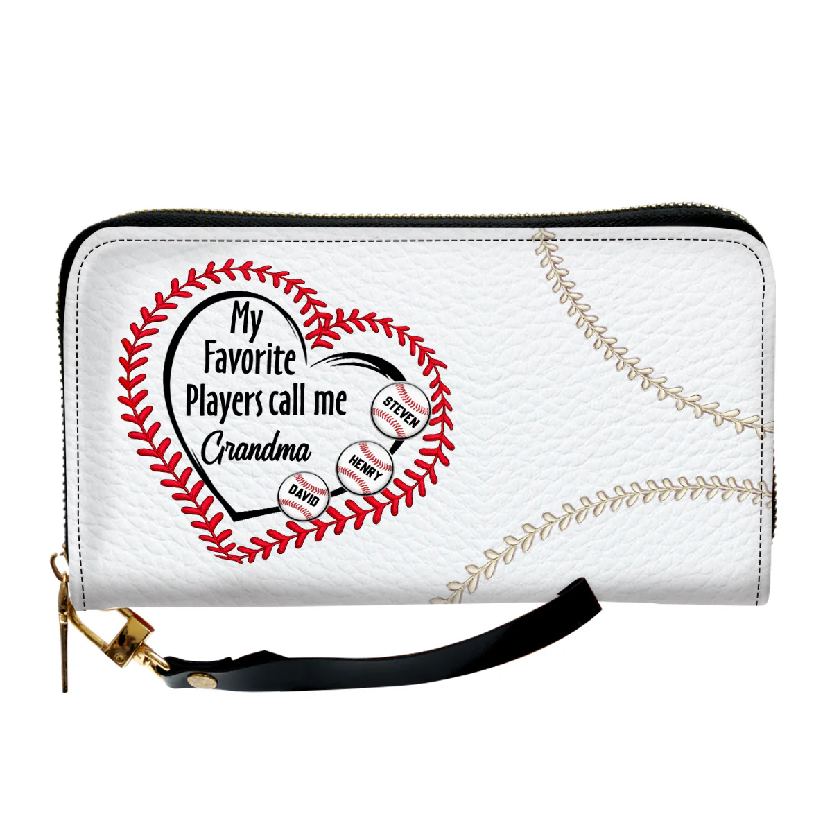 My Favorite Players Call Me - Personalized Custom Leather Wallet