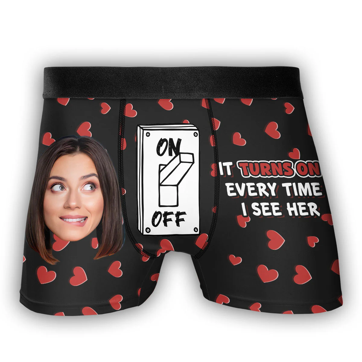 My Favorite Switch Is You - Personalized Photo Men's Boxer Briefs - Image 4