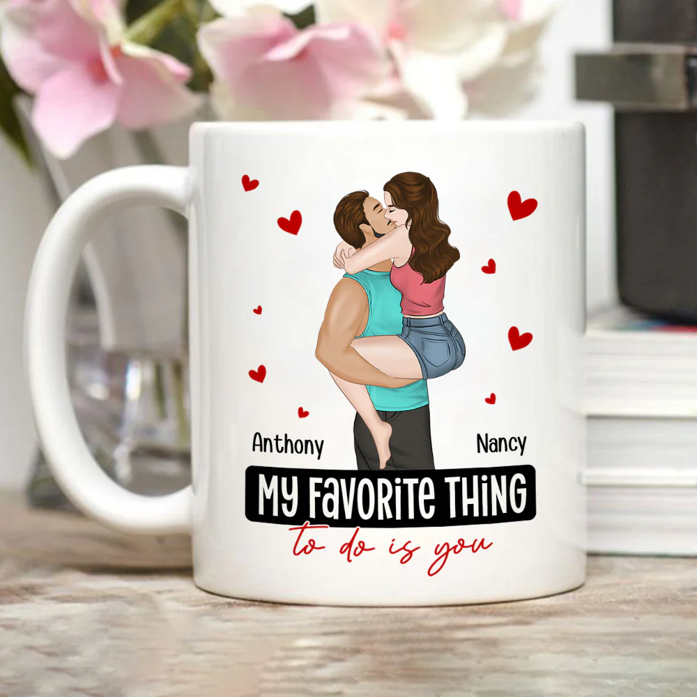 My Favorite Thing - Personalized Custom Coffee Mug - Image 3