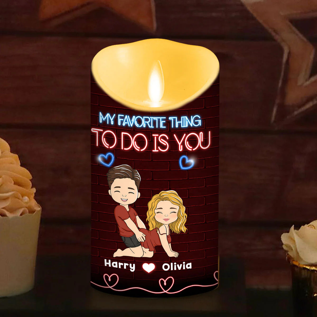My Favorite Thing - Personalized Custom LED Candle - Image 2