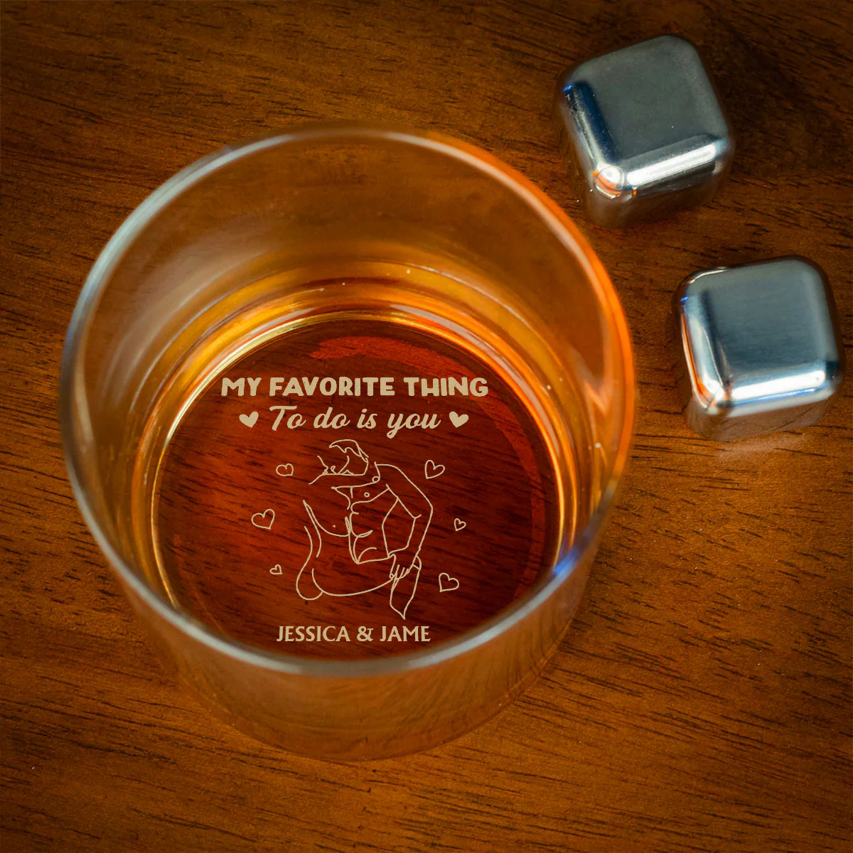 My Favorite Thing To Do - Personalized Custom Engraved Whiskey Glass - Image 5