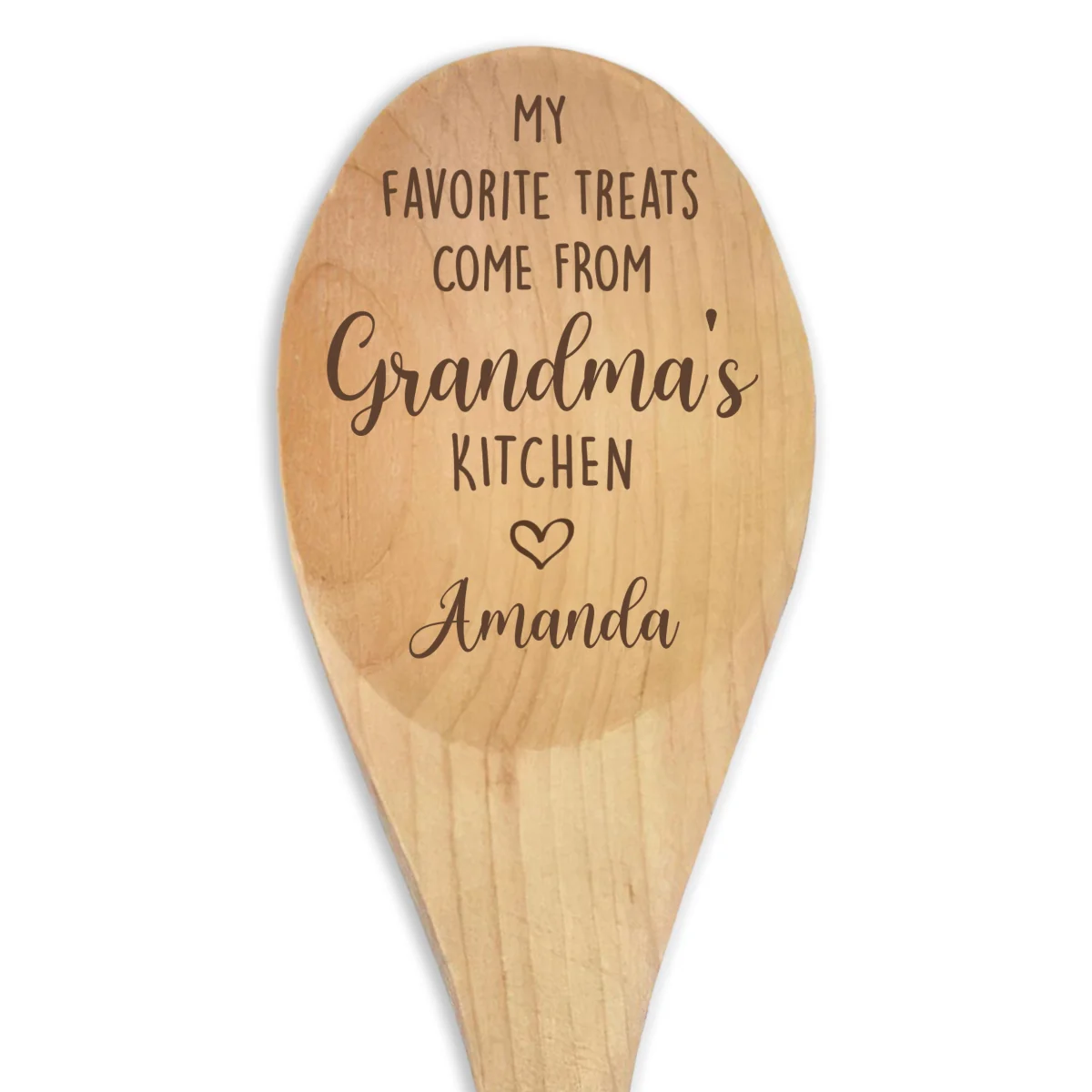 My Favorite Treats - Personalized Custom Engraved Wooden Spoon - Image 6