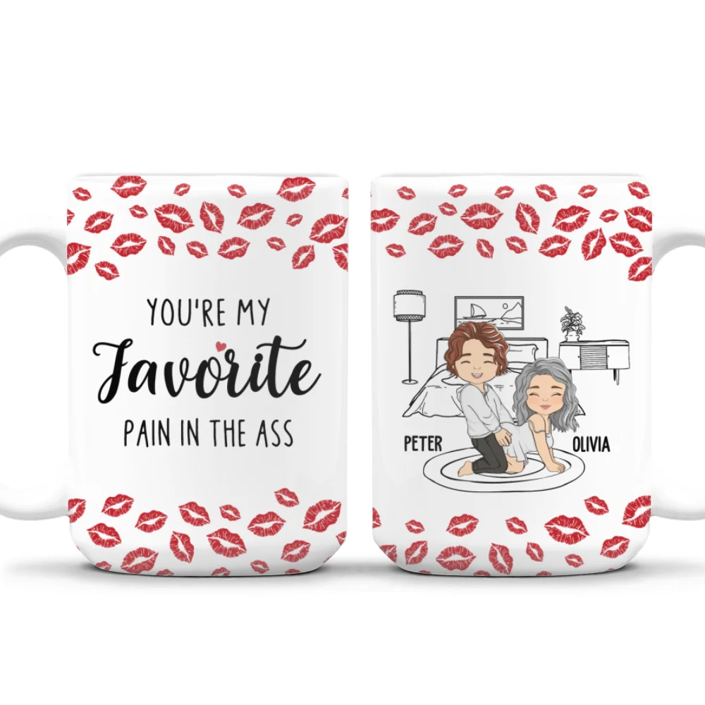 My Favourite Pain Husband - Personalized Custom Mug - Image 10