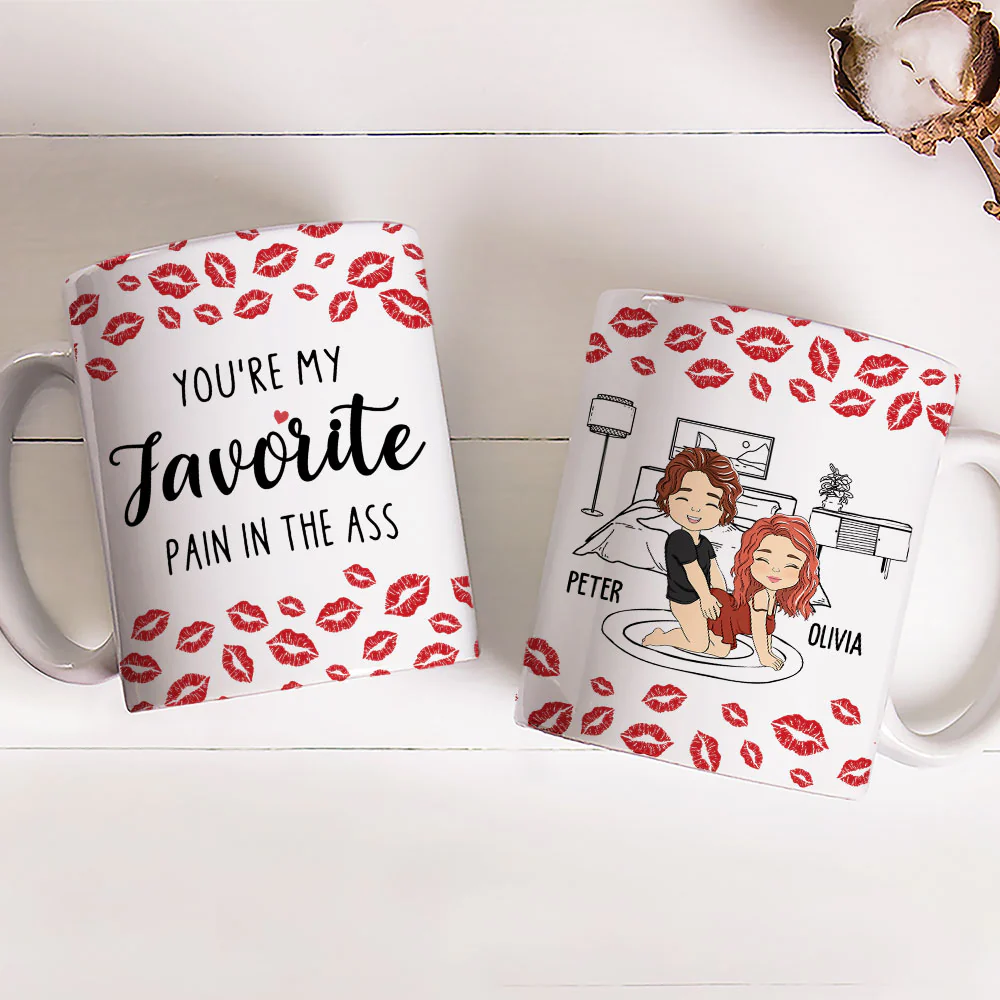 My Favourite Pain Husband - Personalized Custom Mug - Image 2