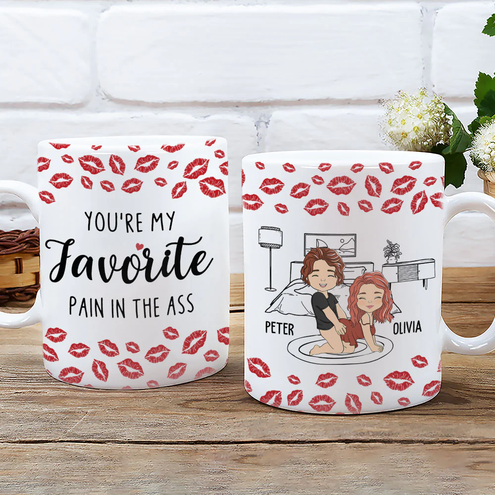 My Favourite Pain Husband - Personalized Custom Mug - Image 3