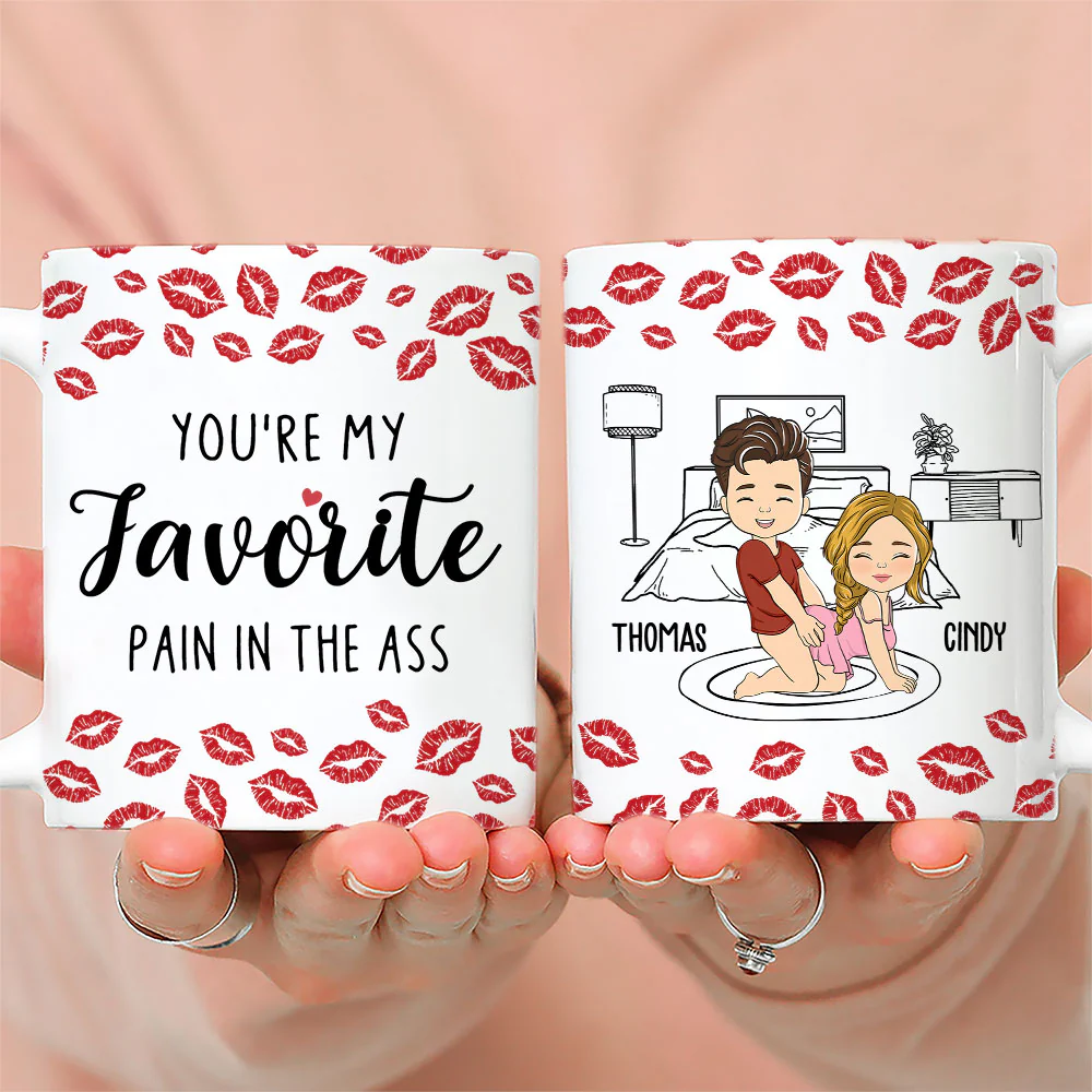 My Favourite Pain Husband - Personalized Custom Mug - Image 4