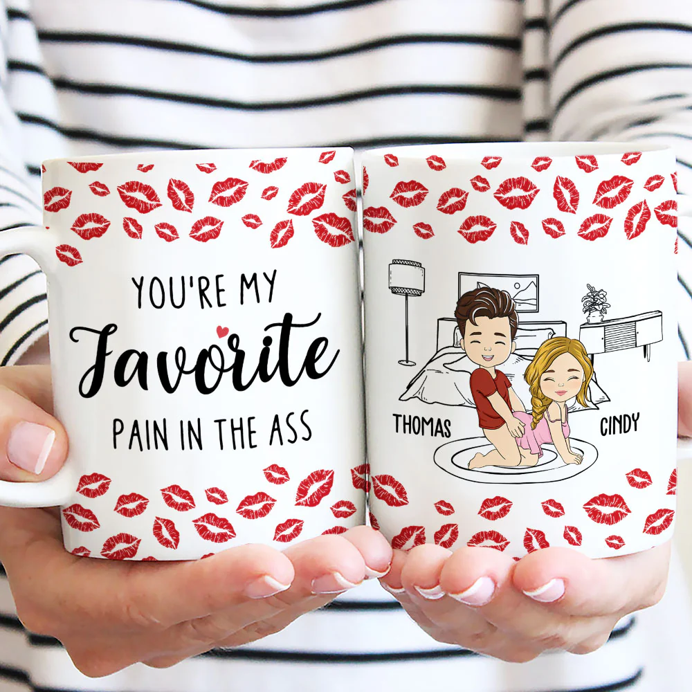 My Favourite Pain Husband - Personalized Custom Mug - Image 5