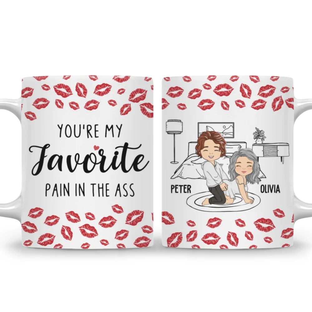 My Favourite Pain Husband - Personalized Custom Mug - Image 6