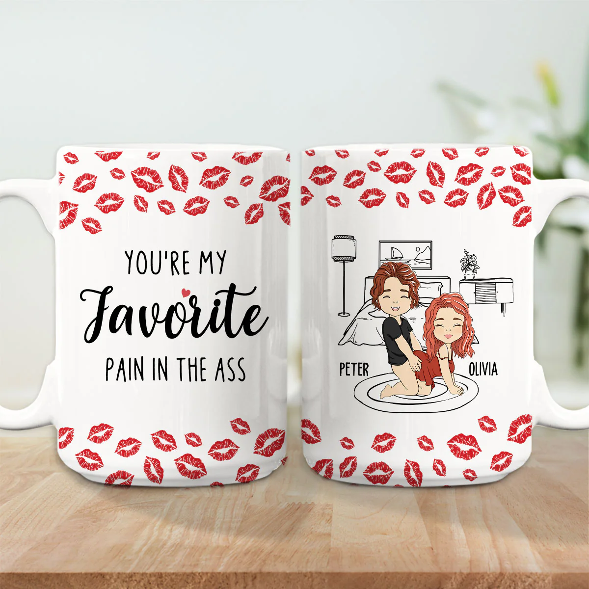 My Favourite Pain Husband - Personalized Custom Mug - Image 7