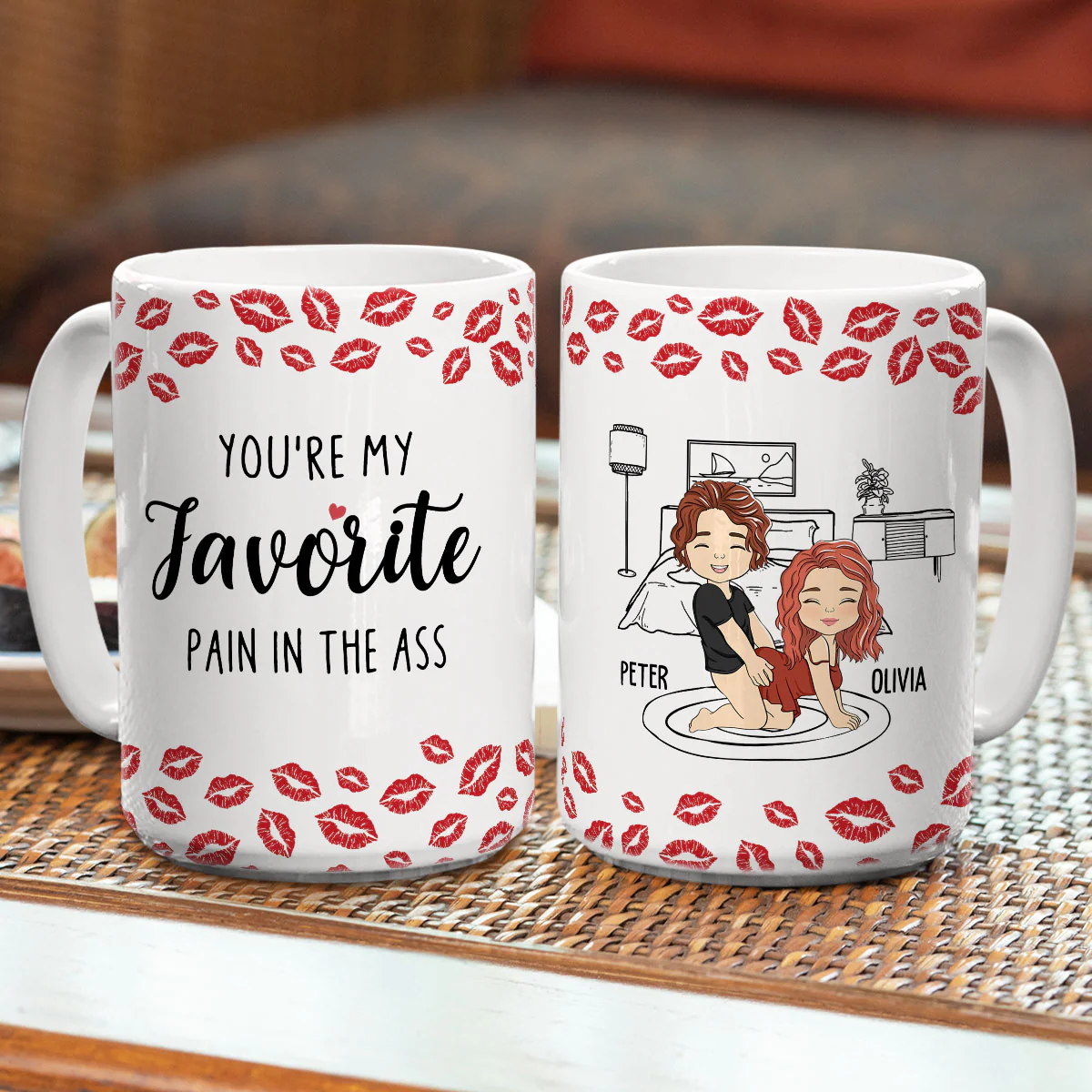 My Favourite Pain Husband - Personalized Custom Mug - Image 8