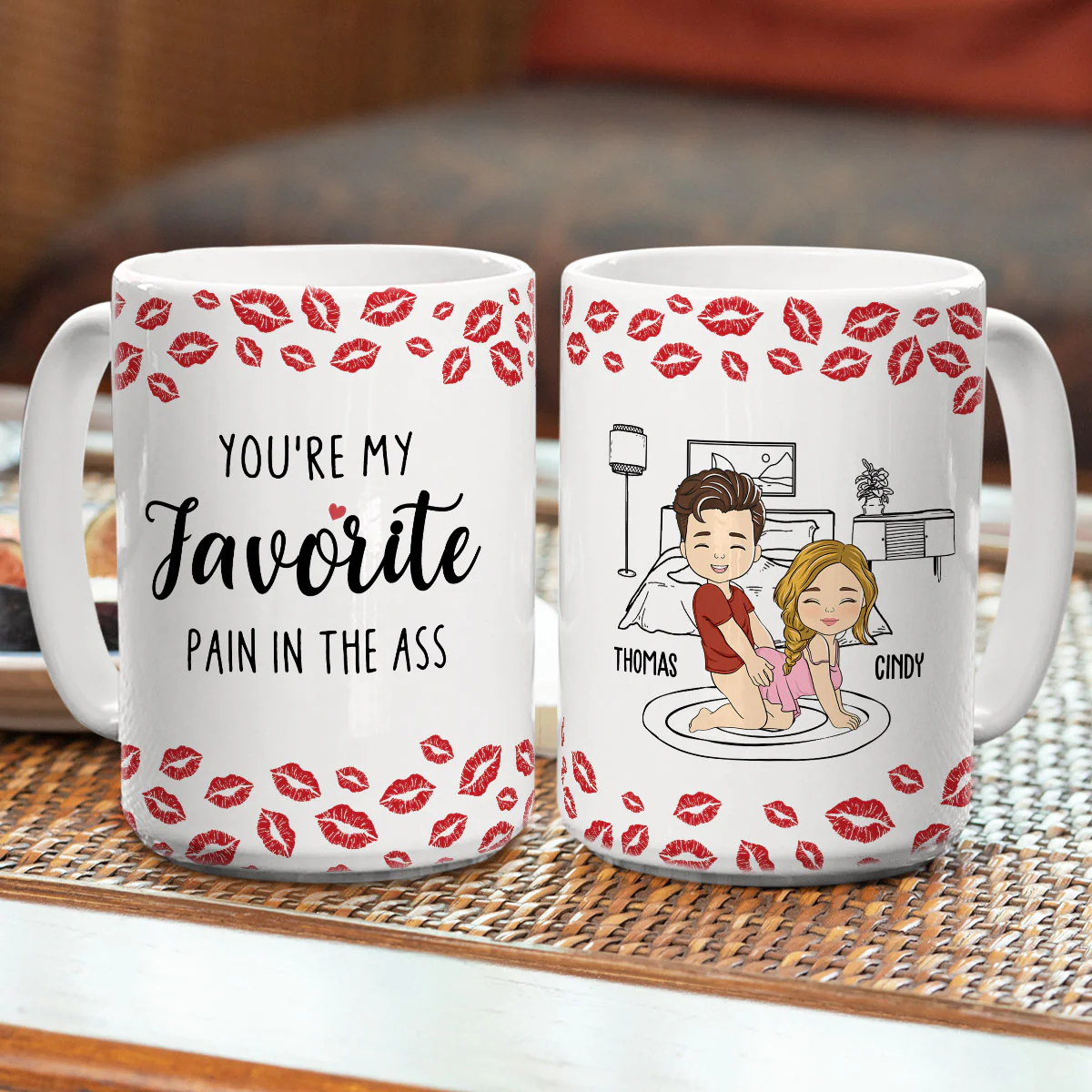 My Favourite Pain Husband - Personalized Custom Mug - Image 9