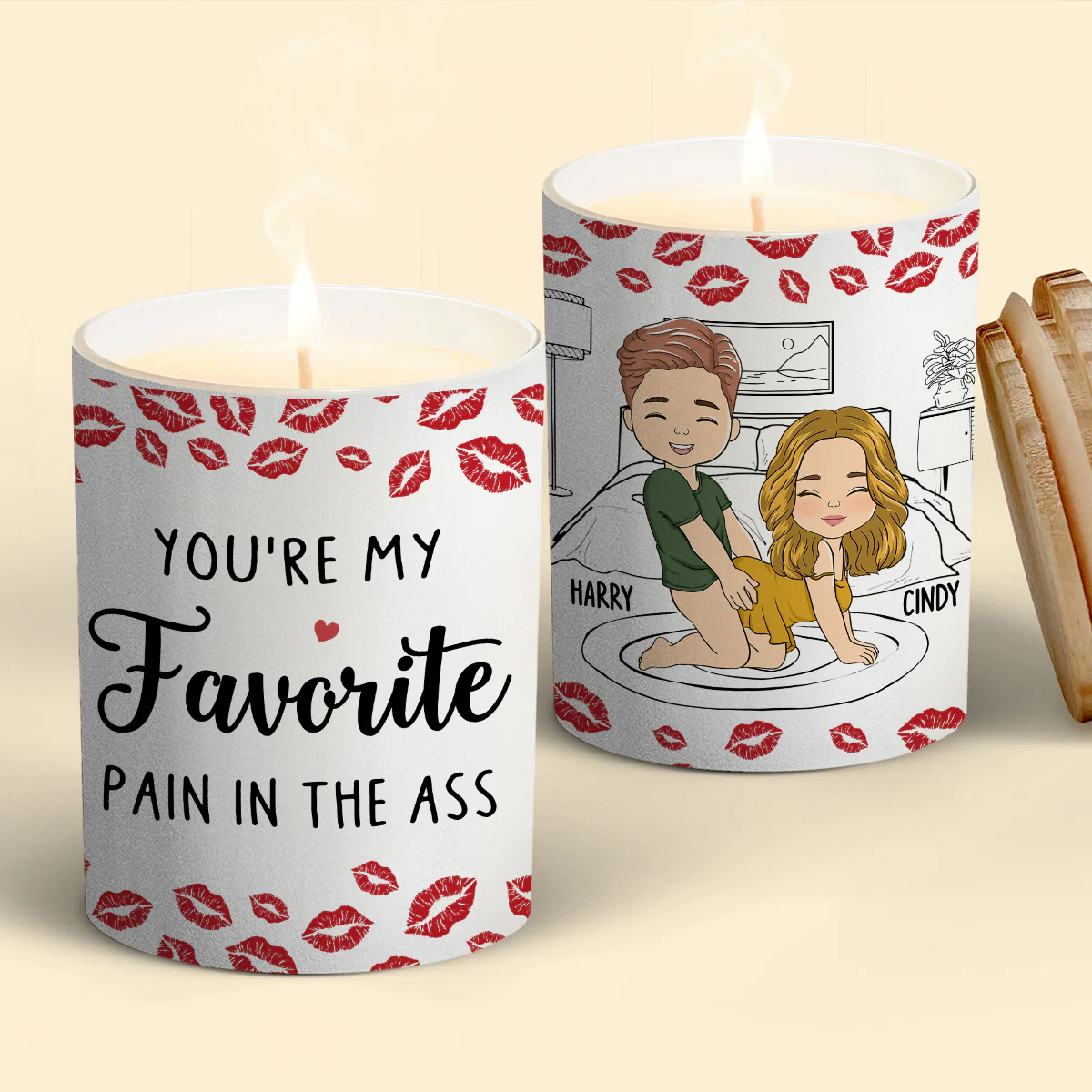My Favourite Pain - Personalized Custom Candle - Image 3