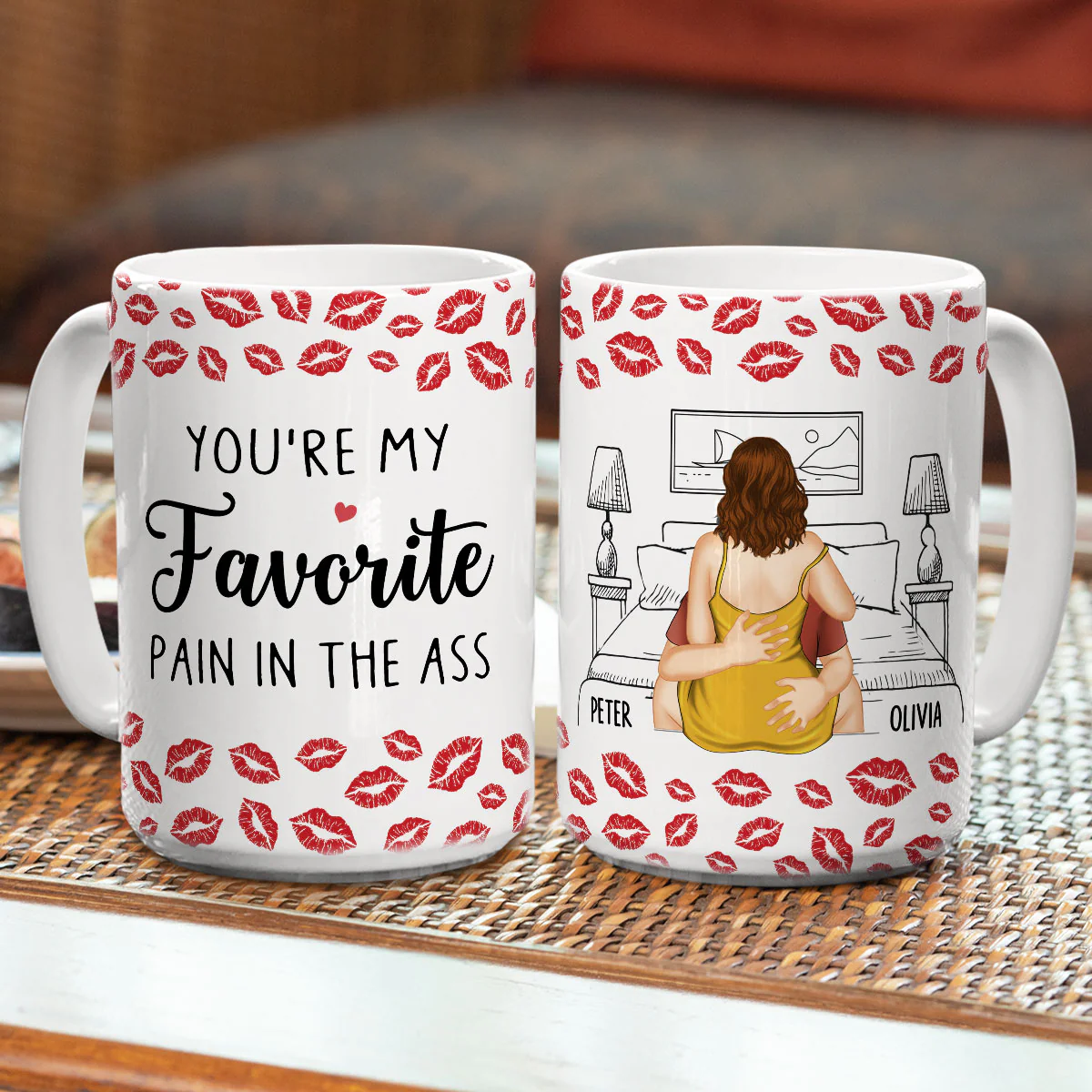 My Favourite Pain - Personalized Custom Coffee Mug - Image 4