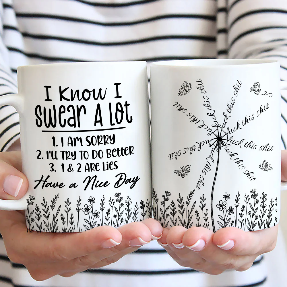 My Flowers Whisper Rude Truths - Personalized Custom Coffee Mug - Image 5