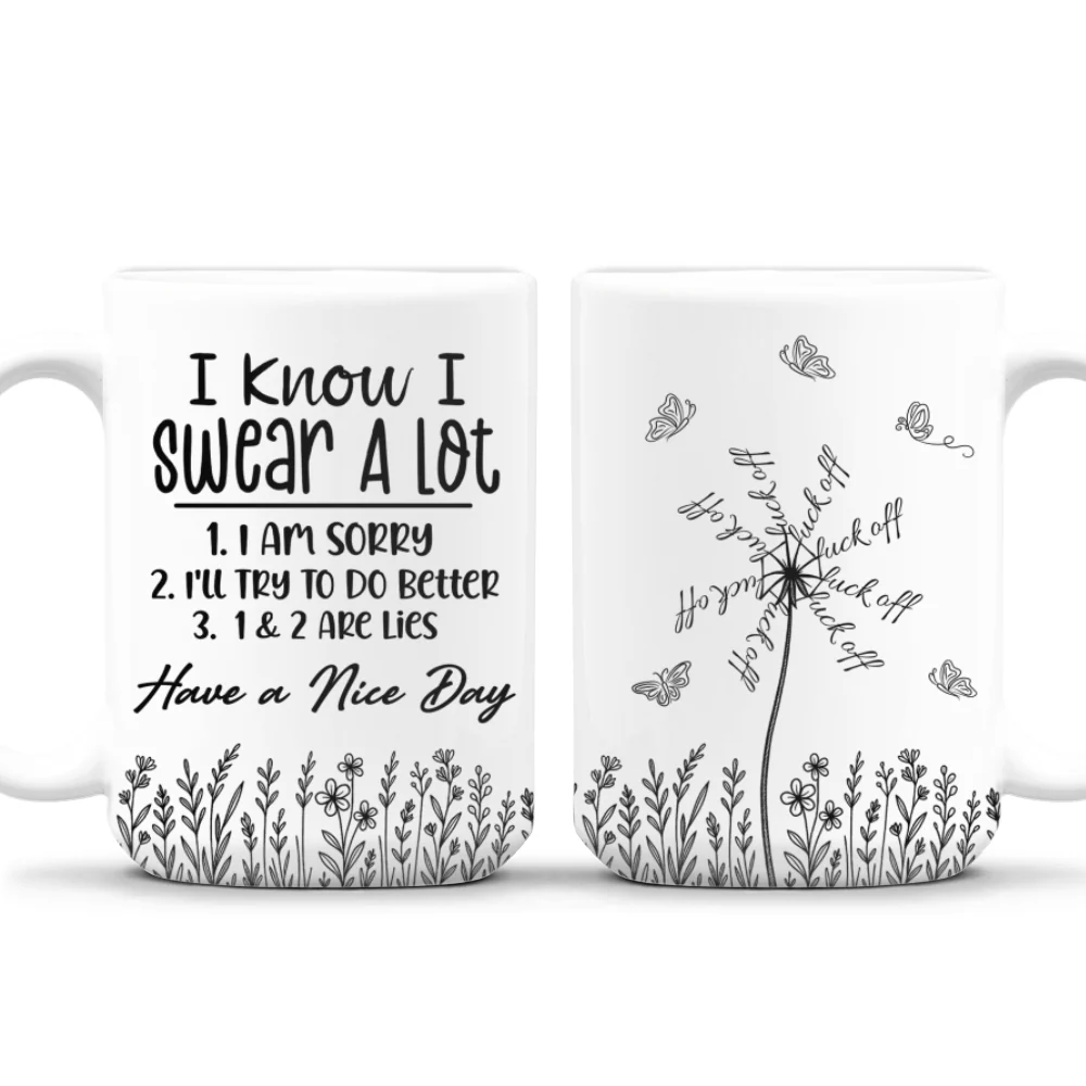 My Flowers Whisper Rude Truths - Personalized Custom Coffee Mug - Image 7