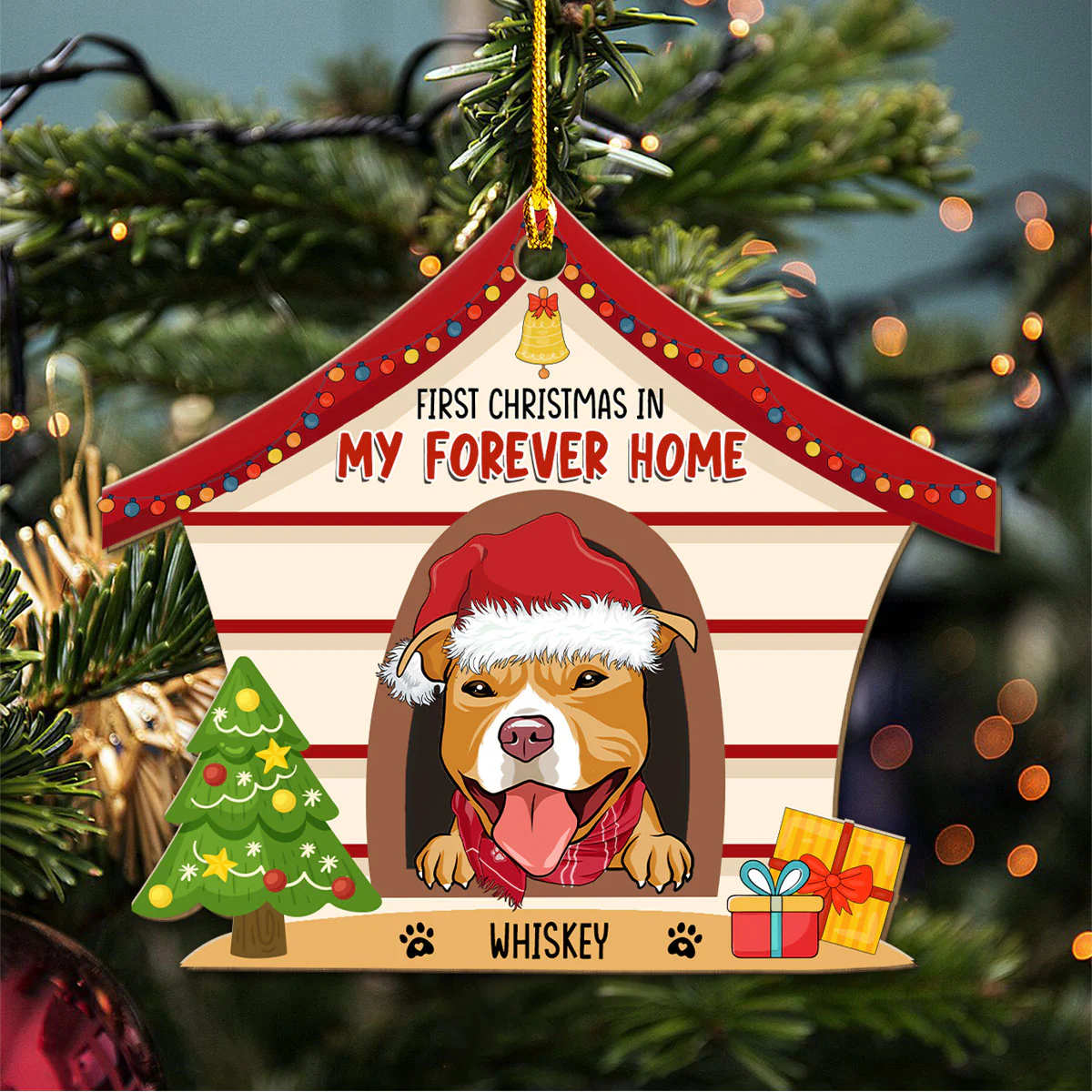 My Forever Home - Personalized Custom Wood Ornament - Image 3