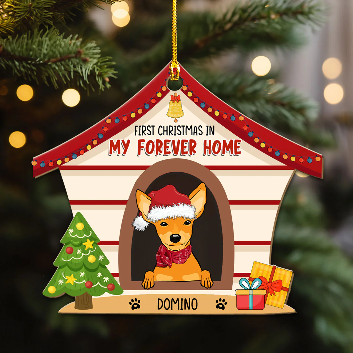 My Forever Home - Personalized Custom Wood Ornament - Image 4