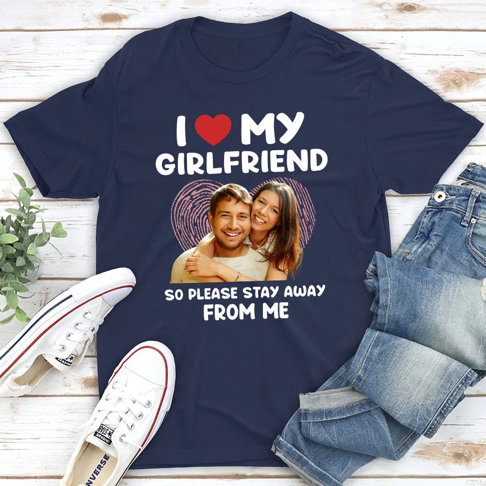 My Girlfriend - Personalized Custom Premium T-shirt - Image 2