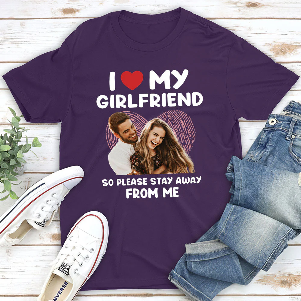 My Girlfriend - Personalized Custom Premium T-shirt - Image 3