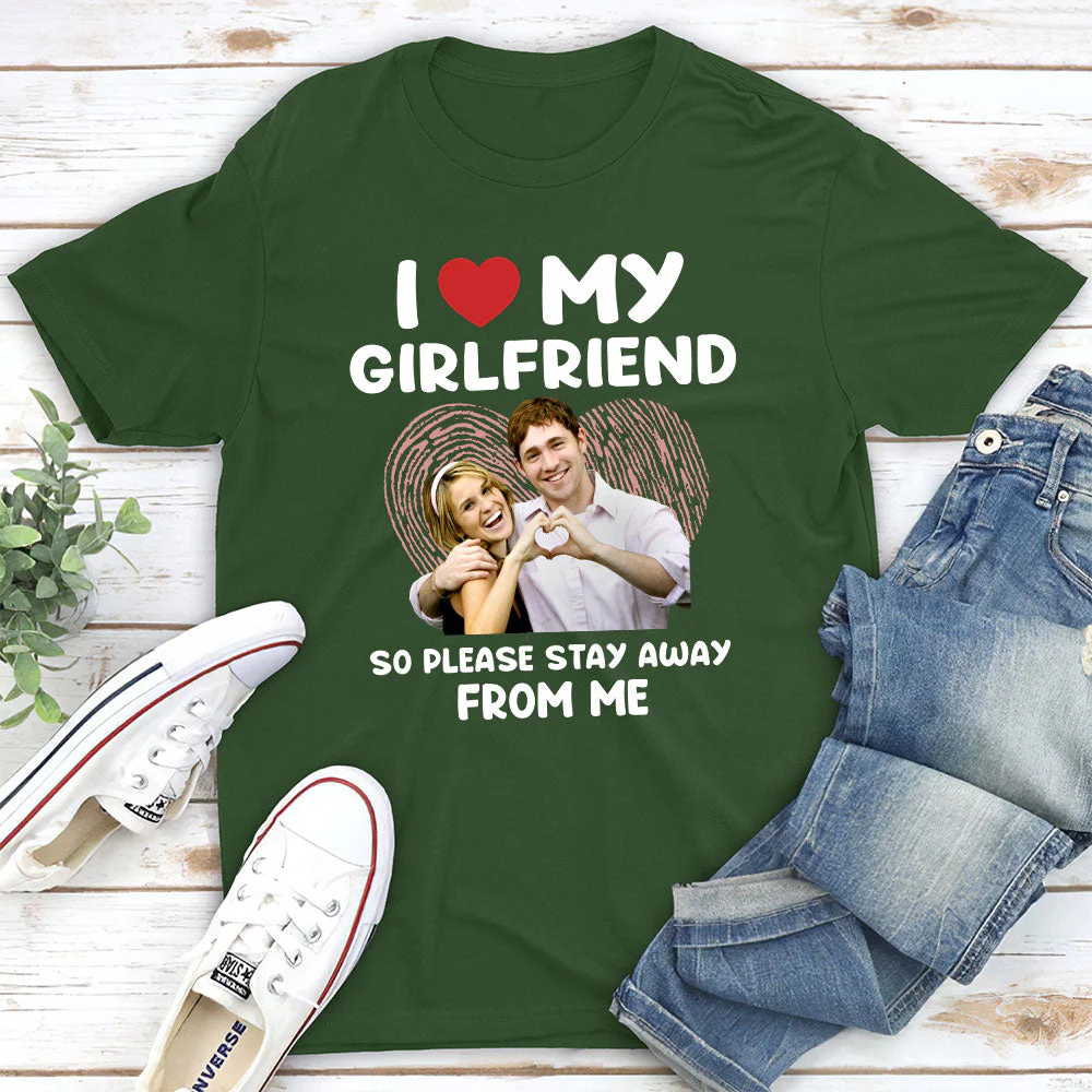 My Girlfriend - Personalized Custom Premium T-shirt - Image 5