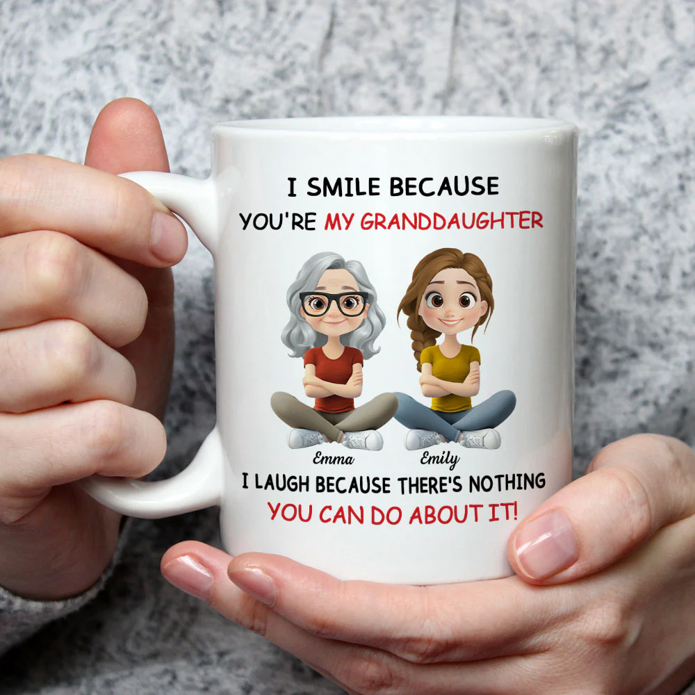 My Granddaughter - Personalized Custom Coffee Mug - Image 2