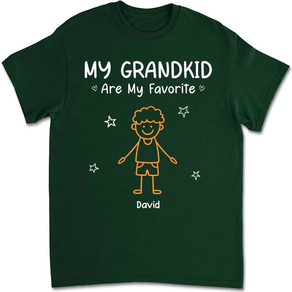 My Grandkids Are My Favorite - Personalized Custom Shirt - Image 8