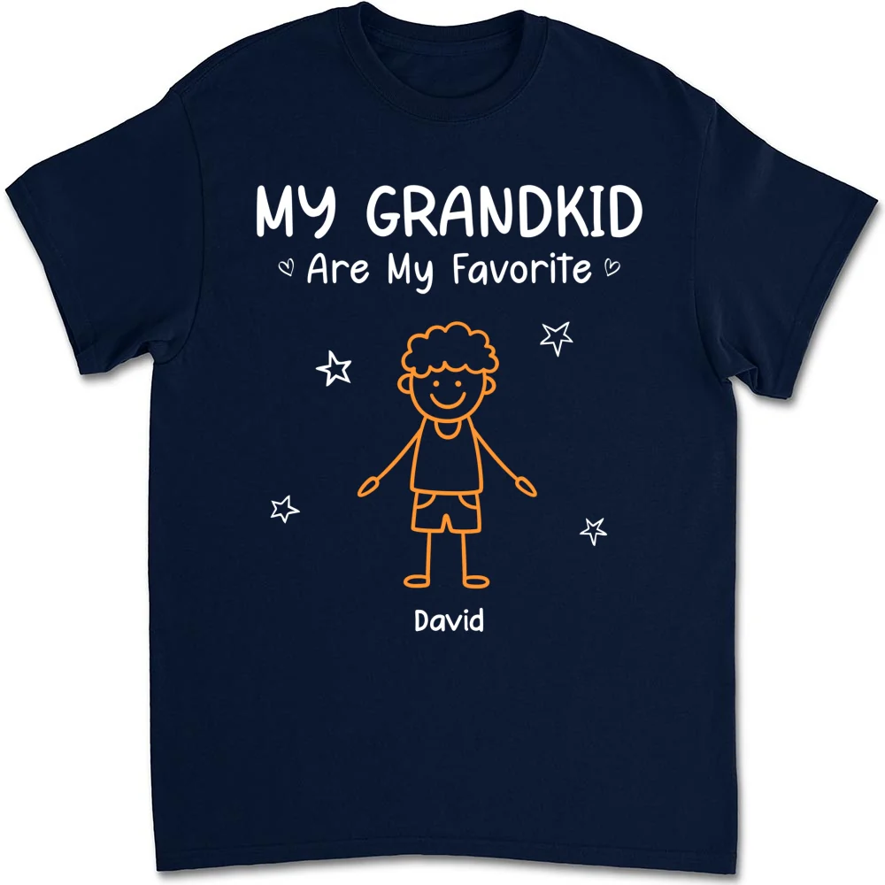 My Grandkids Are My Favorite - Personalized Custom Shirt - Image 9