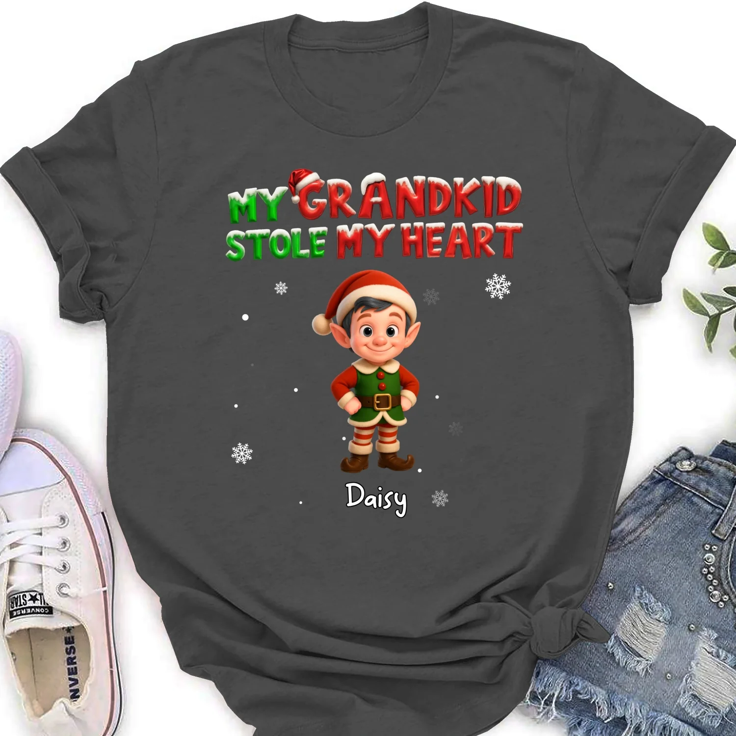 My Grandkids Stole My Heart - Personalized Custom Shirt - Image 18