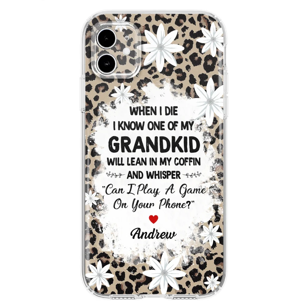 My Grandkids Will Whisper - Personalized Custom Phone Case - Image 8