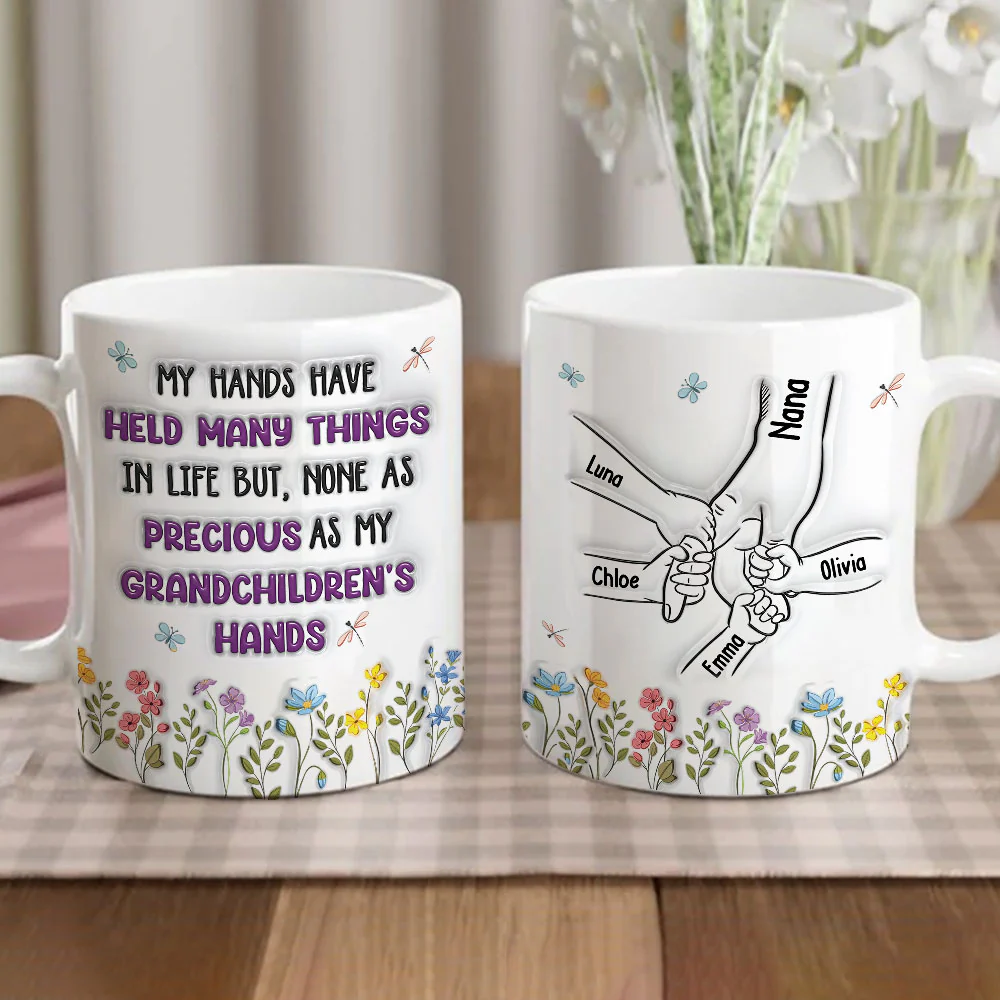 My Grandma Makes Life Brighter - Personalized Custom 3D Inflated Effect Mug - Image 3