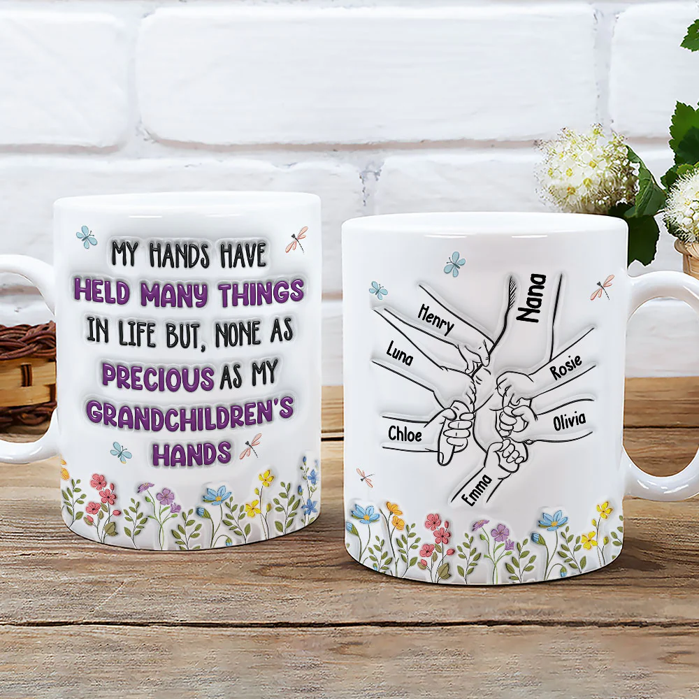 My Grandma Makes Life Brighter - Personalized Custom 3D Inflated Effect Mug - Image 5