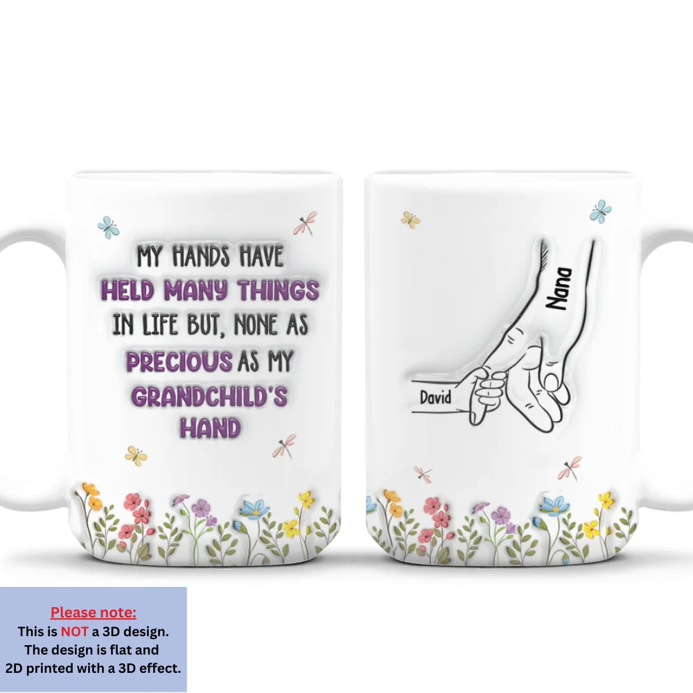 My Grandma Makes Life Brighter - Personalized Custom 3D Inflated Effect Mug - Image 9