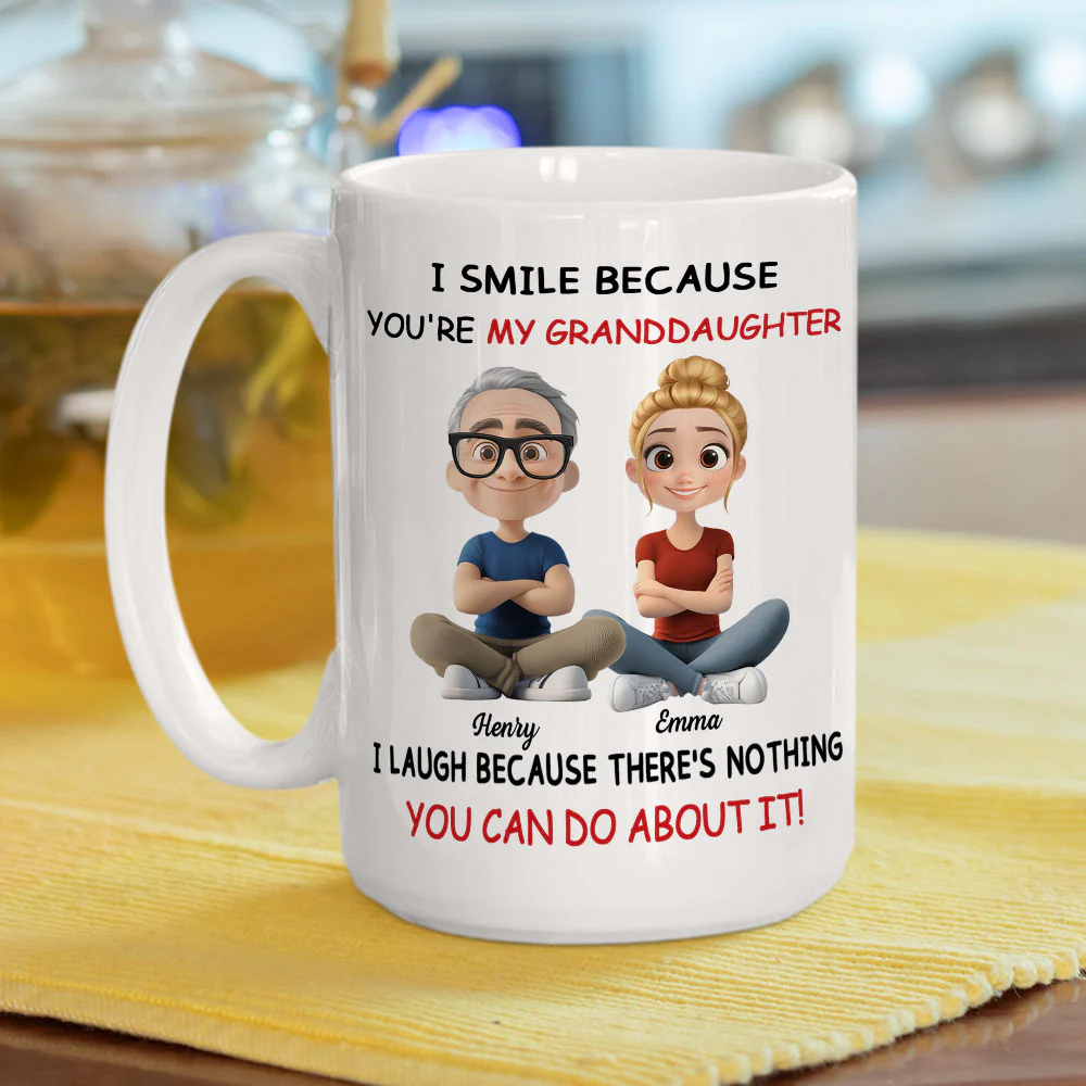 My Grandson - Personalized Custom Coffee Mug - Image 5