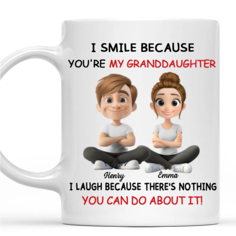 My Grandson - Personalized Custom Coffee Mug - Image 7