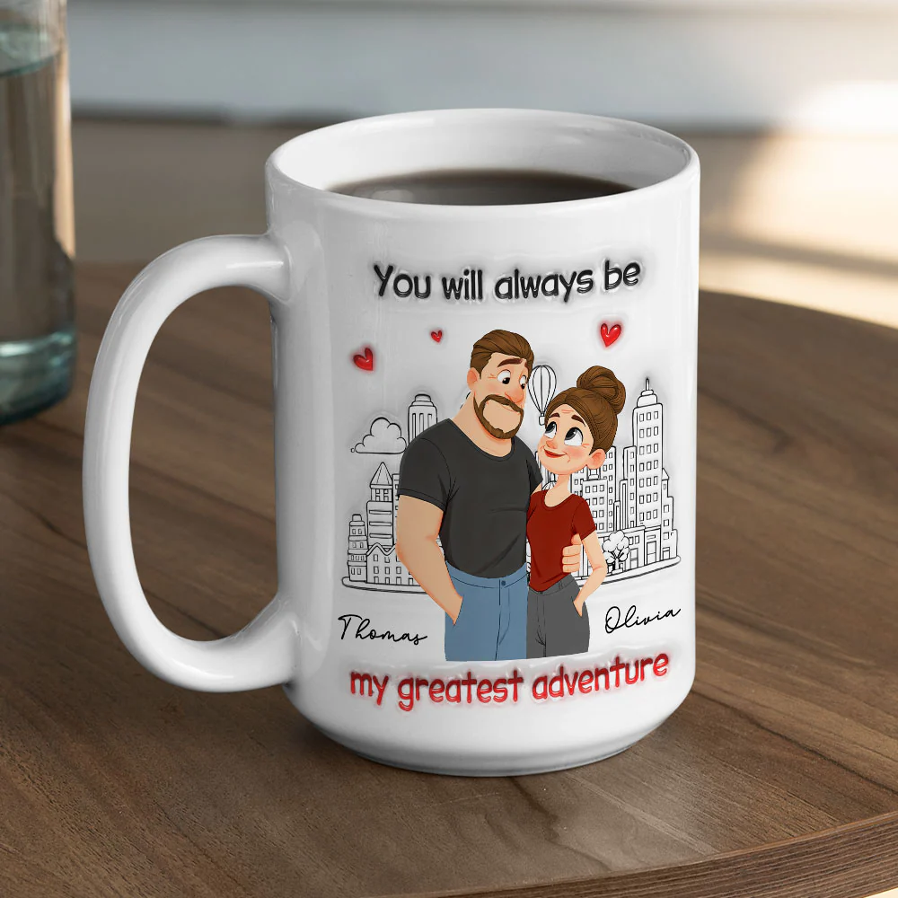 My Greatest Adventure - Personalized Custom 3D Inflated Effect Coffee Mug - Image 6
