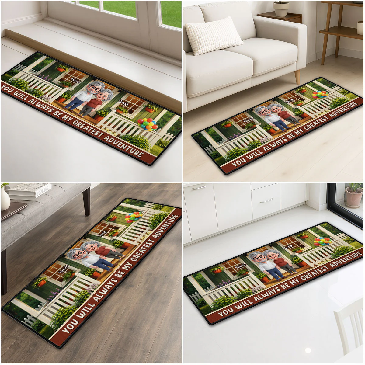 My Greatest Adventure - Personalized Custom Runner Rug - Image 2