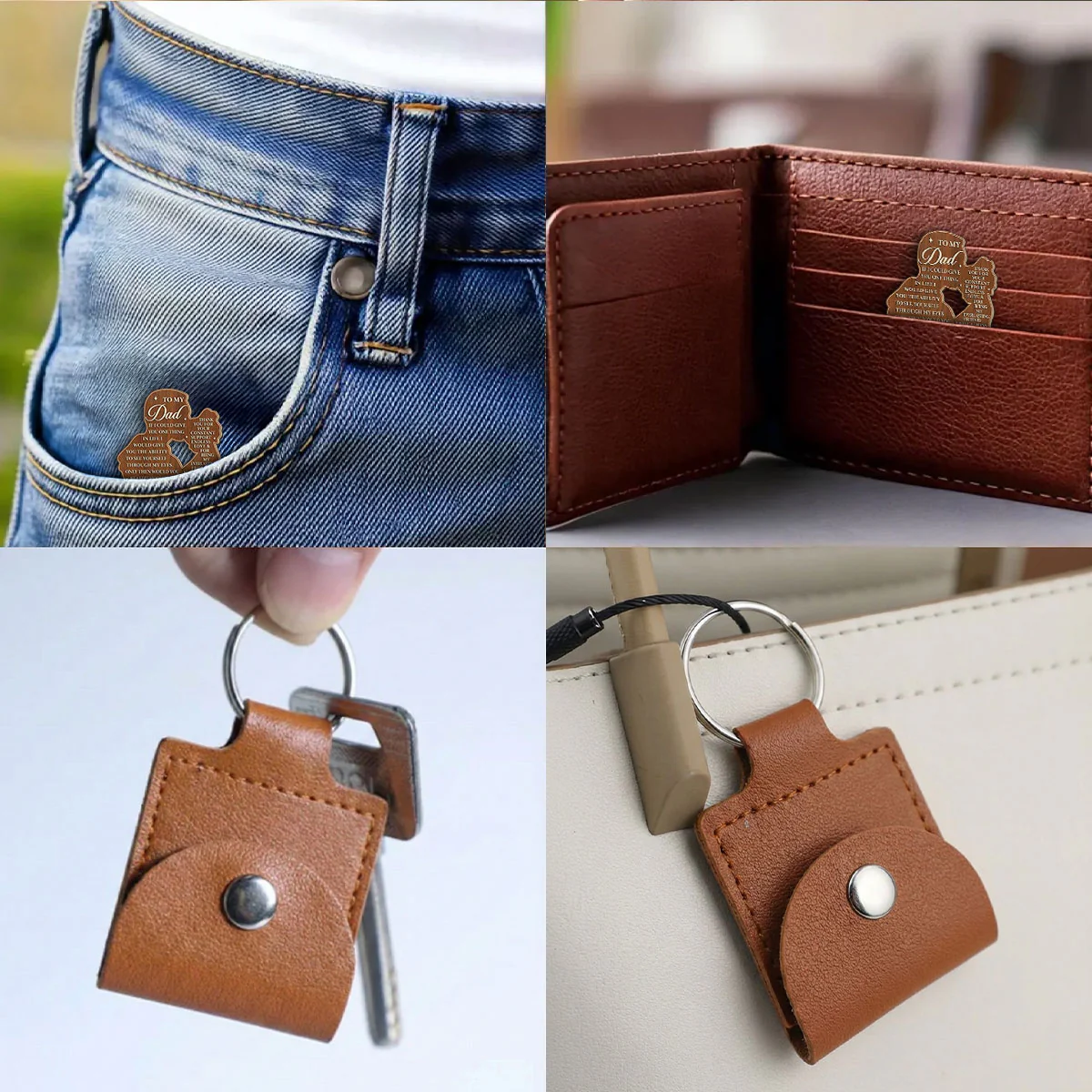 My Greatest Hero - Personalized Custom Wooden Pocket Hug - Image 4
