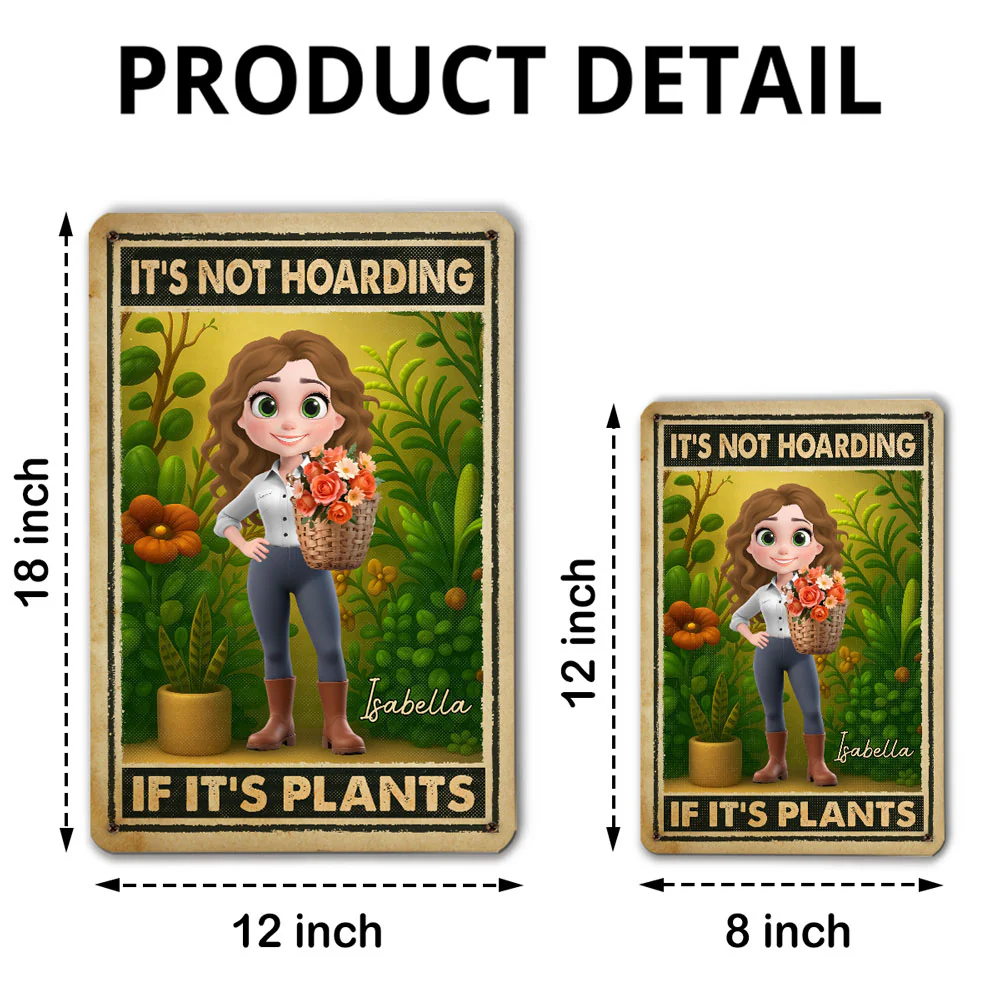 My Green Friends Bring Joy - Personalized Custom Metal Sign - Image 4
