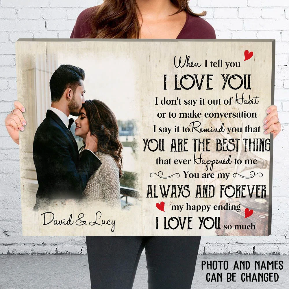 My Happy Ending - Personalized Custom Canvas Print - Image 5