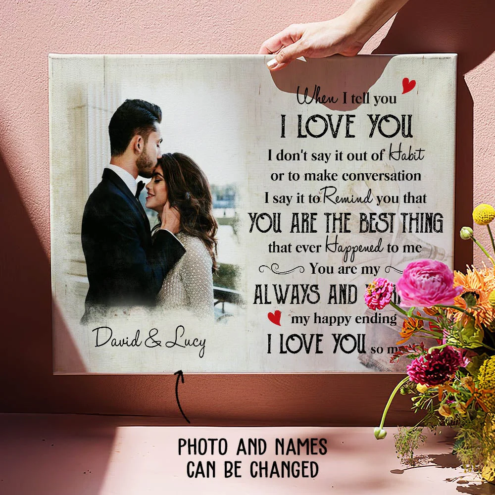 My Happy Ending - Personalized Custom Canvas Print - Image 6