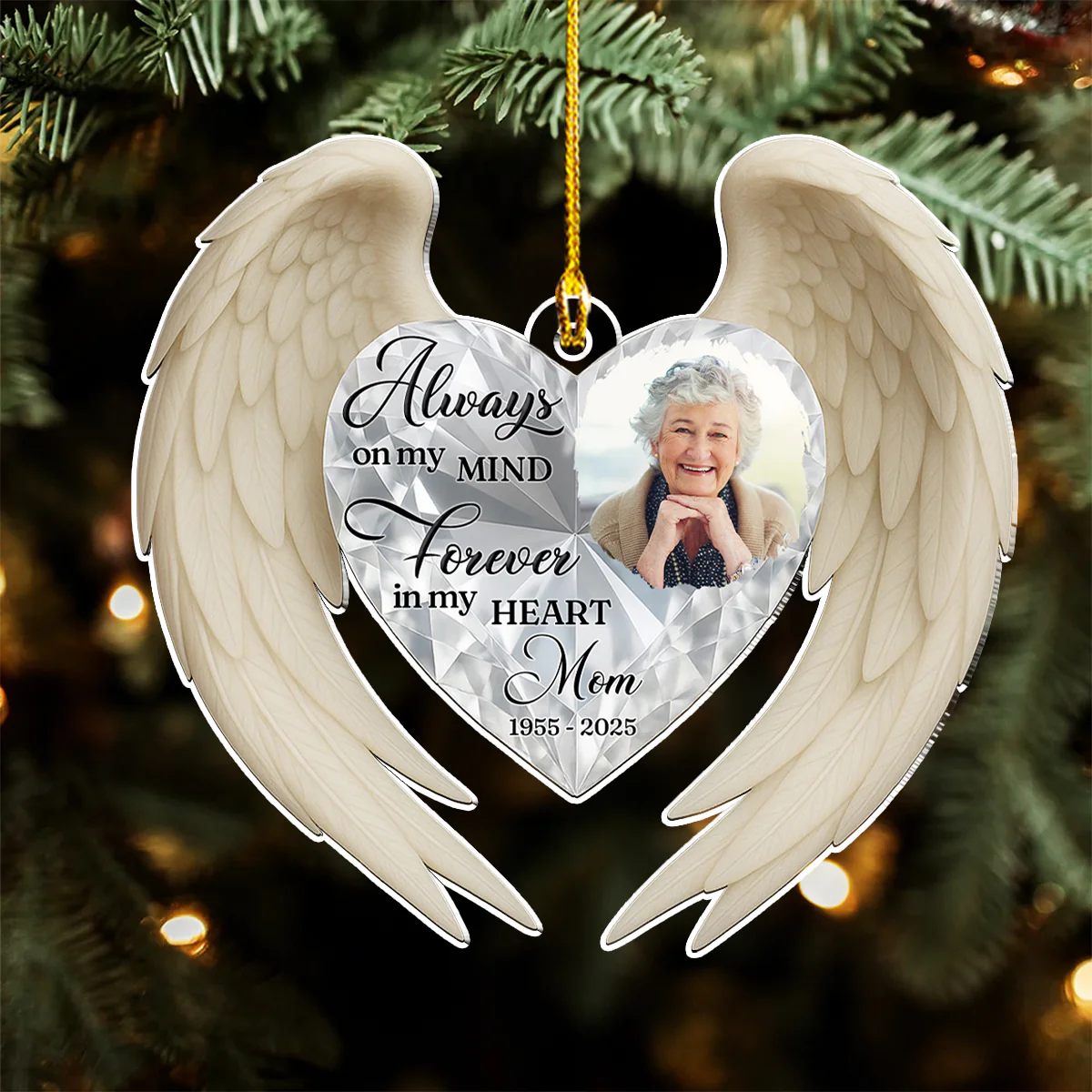 My Heart And Mind - Personalized Custom Acrylic Ornament - Image 3