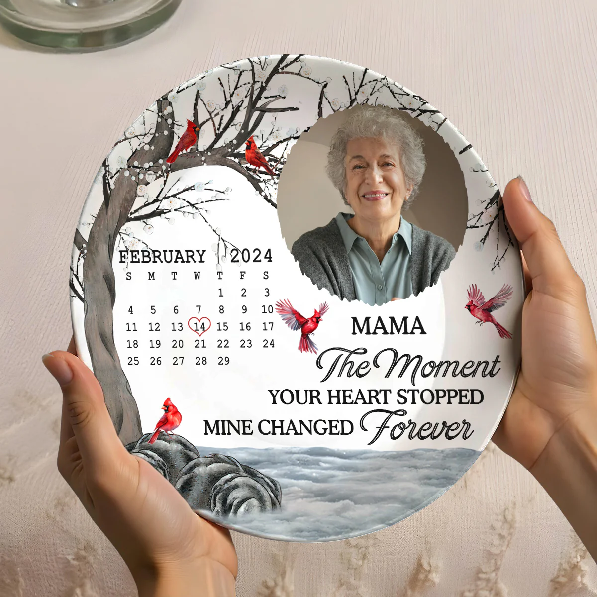 My Heart Changed Forever - Personalized Custom Plate - Image 2