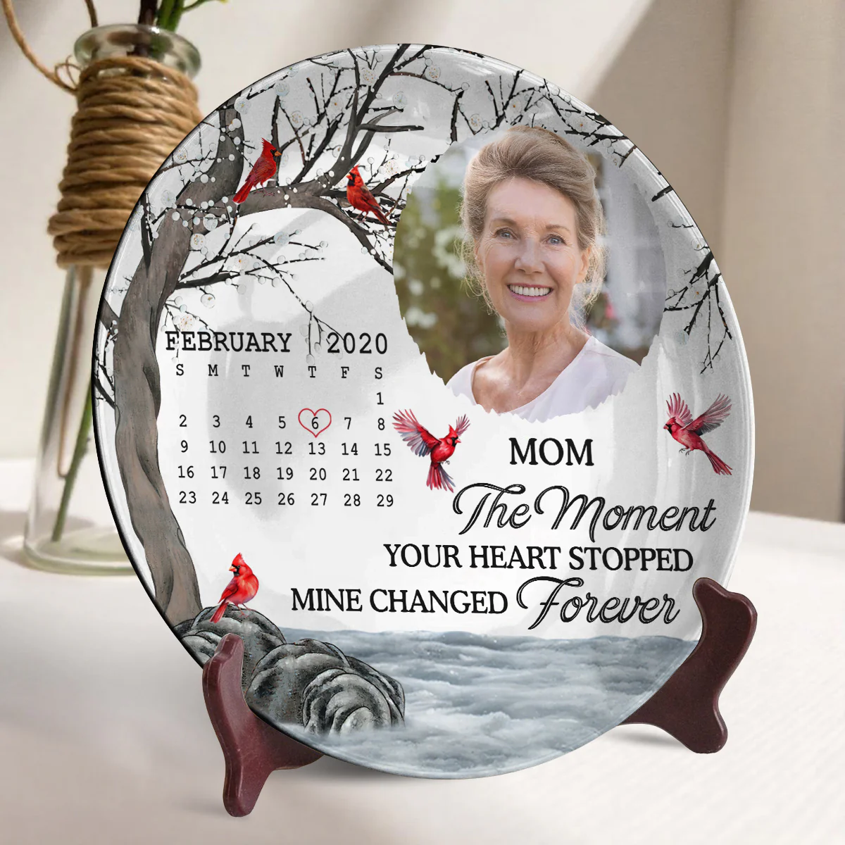 My Heart Changed Forever - Personalized Custom Plate - Image 3