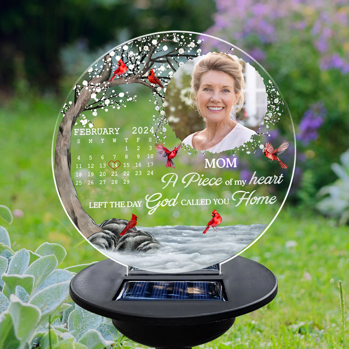 My Heart Changed Forever - Personalized Custom Solar Light - Image 2