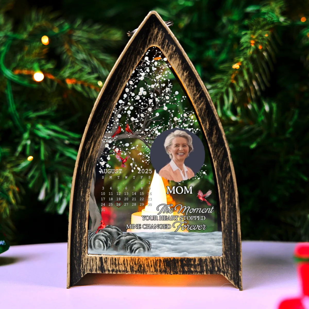 My Heart Changed Forever - Personalized Custom Table Lantern - Image 6