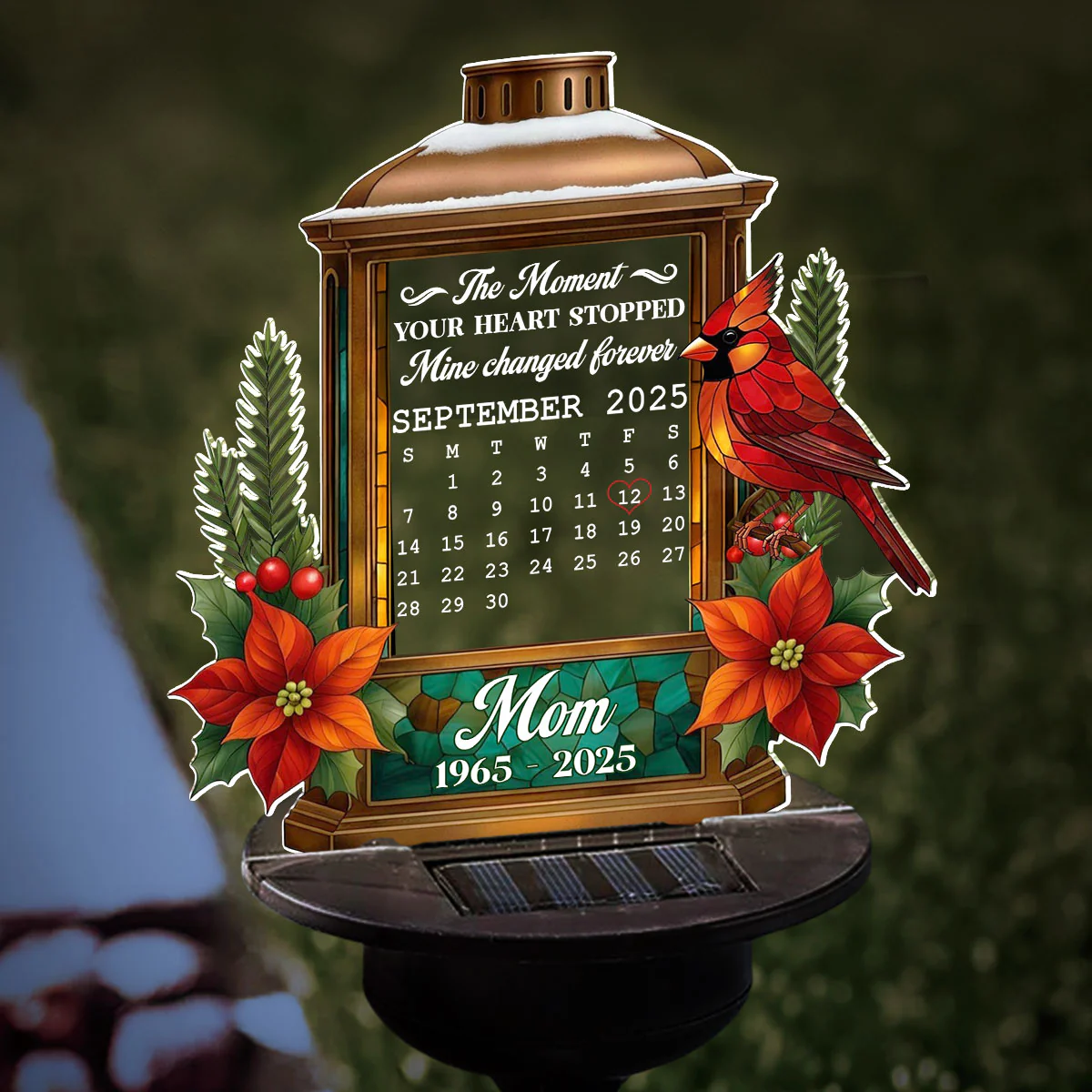 My Heart For You - Personalized Custom Solar Light - Image 3